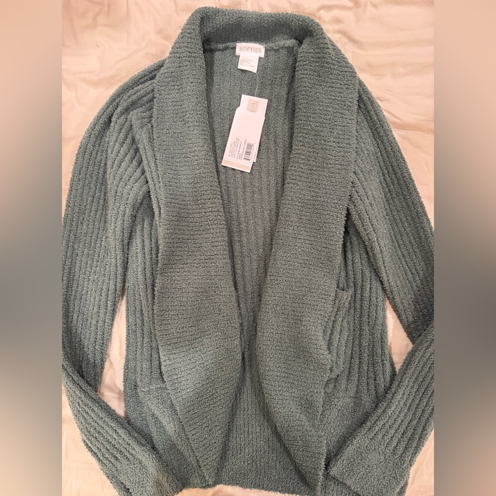NWT Softies Women’s Sweater in size L, color Dusty Green